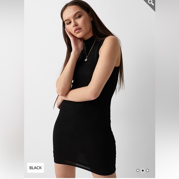 Open back mock neck dress - Picture 2 of 8